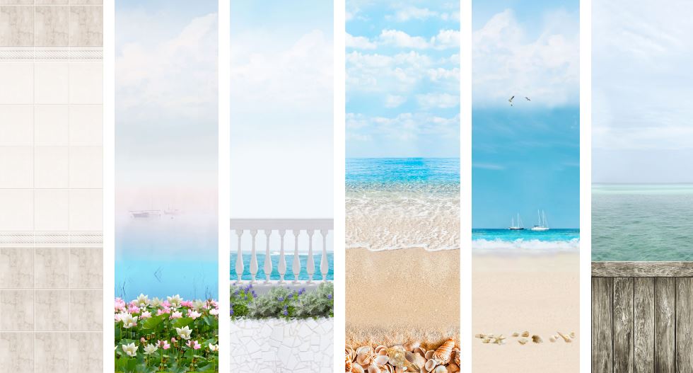 3D панель ПВХ 2700*250мм 12шт/8,1м2/уп Novita серия Панорама (добор)